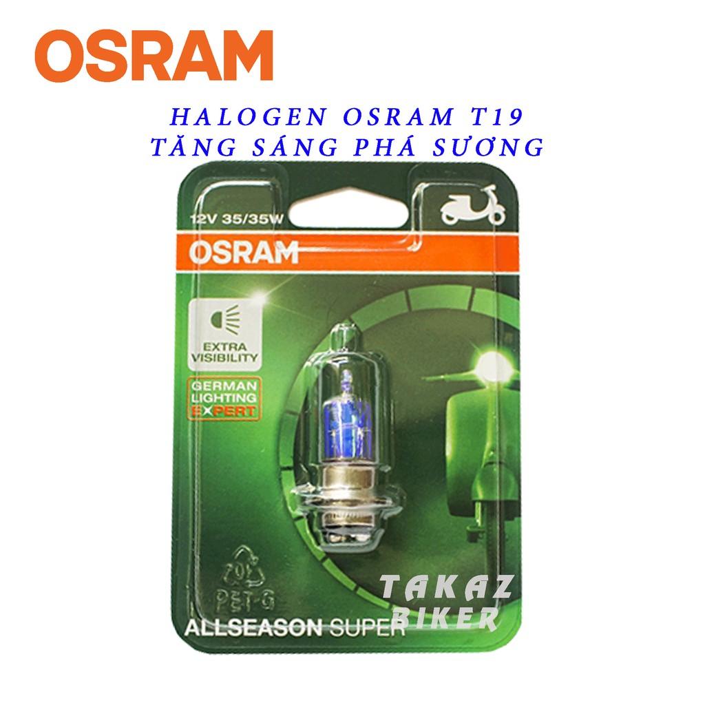 Bóng đèn HALOGEN OSRAM T19 - Tăng sáng vàng nắng nhạt 35W Dùng Cho Xe Dream, Wave, Wave 100, Future Tăng Sáng Phá Sương