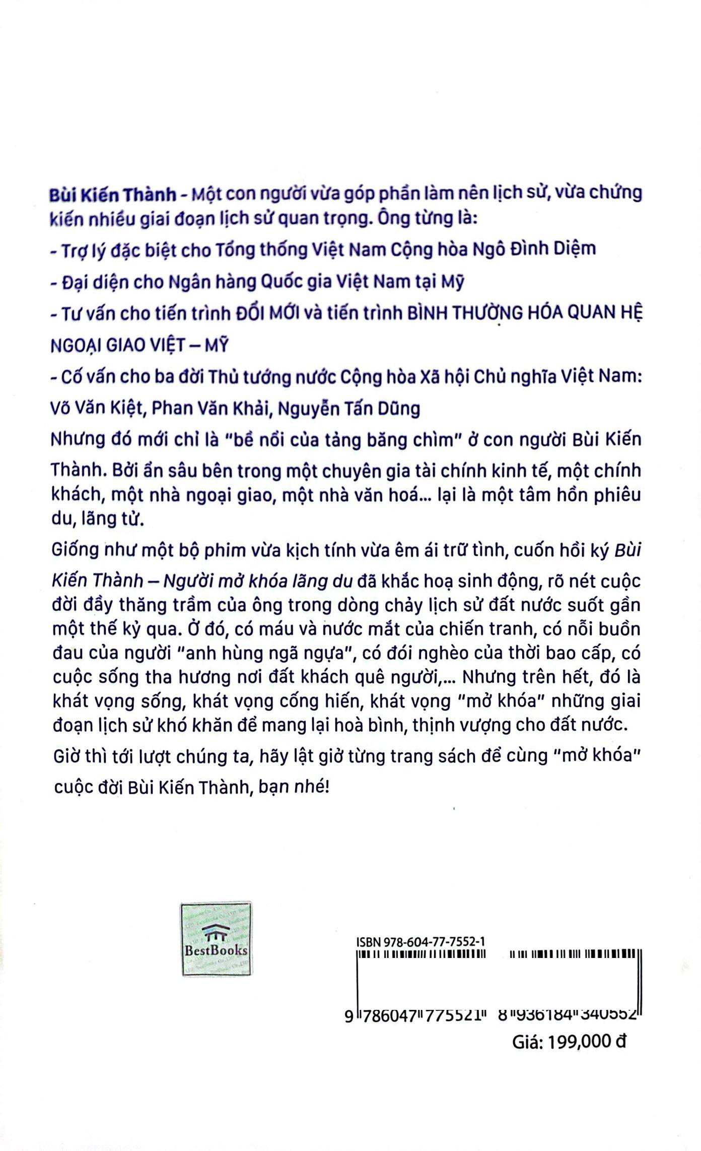 Sách - Bùi Kiến Thành - Người Mở Khóa Lãng Du (Tái Bản 2025)