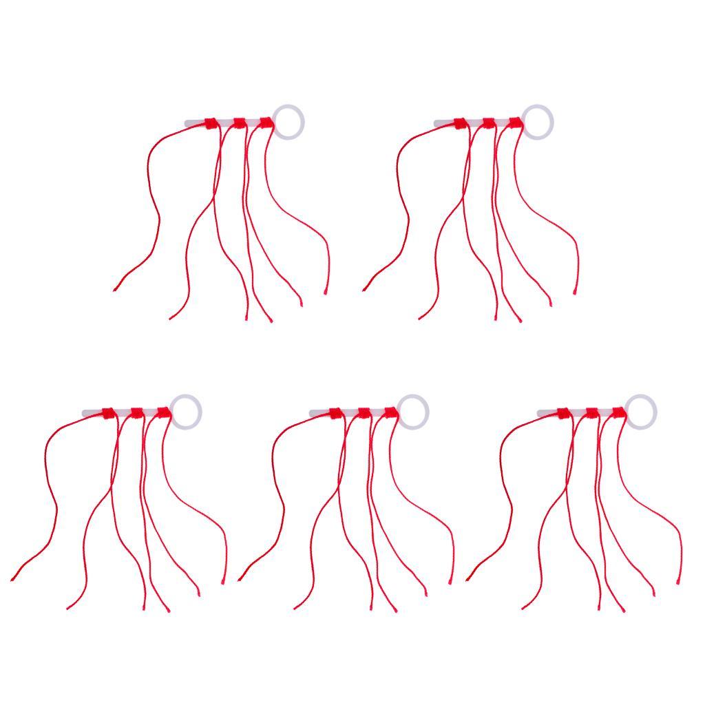 2x 6pcs Bobber Stop Knots Rock Fishing Buoy Kit Rock Fishing Tackle Tool Red
