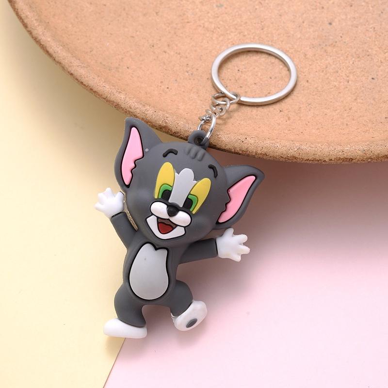 Móc khóa phim hoạt hình mèo chuột cute