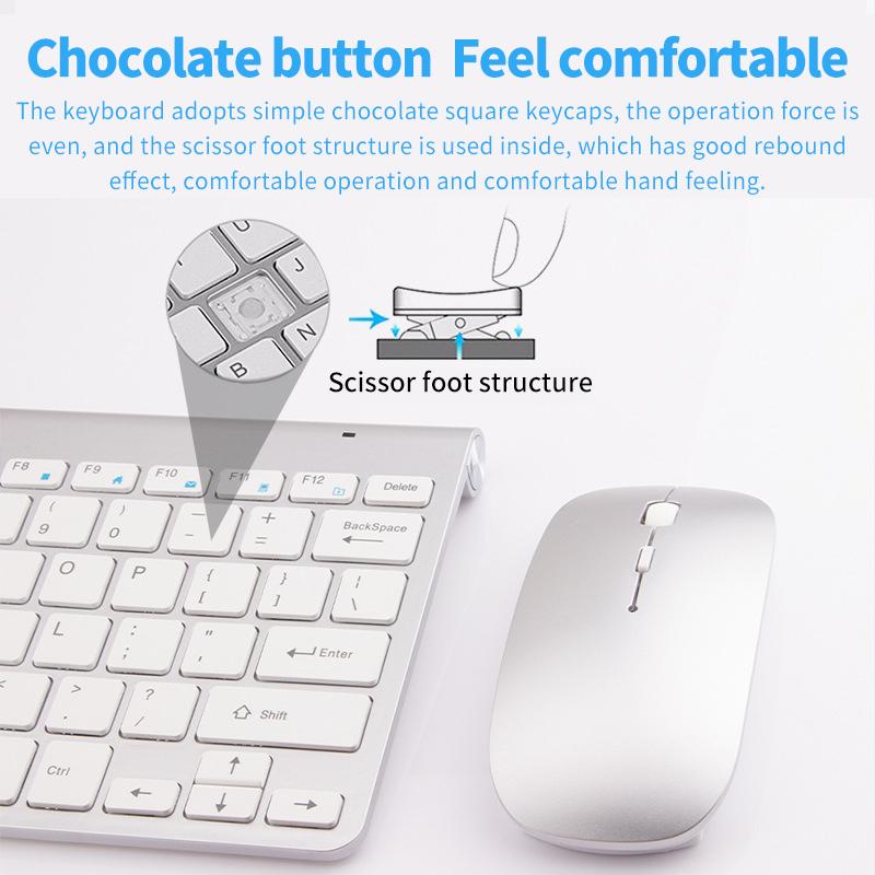 Nhỏ Con Chuột Không Dây Bàn Phím Cho Iapd Máy Tính Xách Tay Máy Tính Để Bàn Mac Máy Tính Nhà Văn Phòng Ergonomic Chơi Game Bàn Phím Chuột Combo Đa Phương Tiện