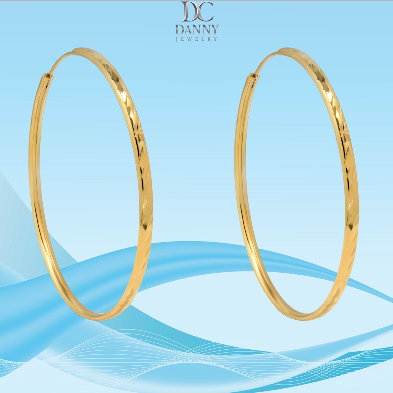 Bông Tai Nữ Danny Jewelry Bạc 925 Xi Rhodium/ Vàng 18k BY313