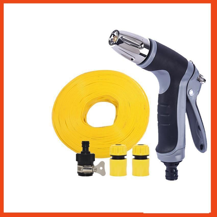Bộ dây và vòi xịt rửa xe tưới cây tăng áp 20m 206817