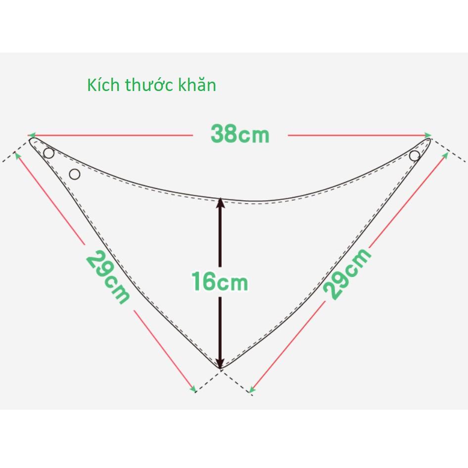 Khăn tam giác set 3c - Bé Gái