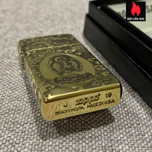 Bật Lửa Zippo Slim 1654B Khắc Đức Phật Như Lai 4 Mặt – Zippo 1654B.Nhulai