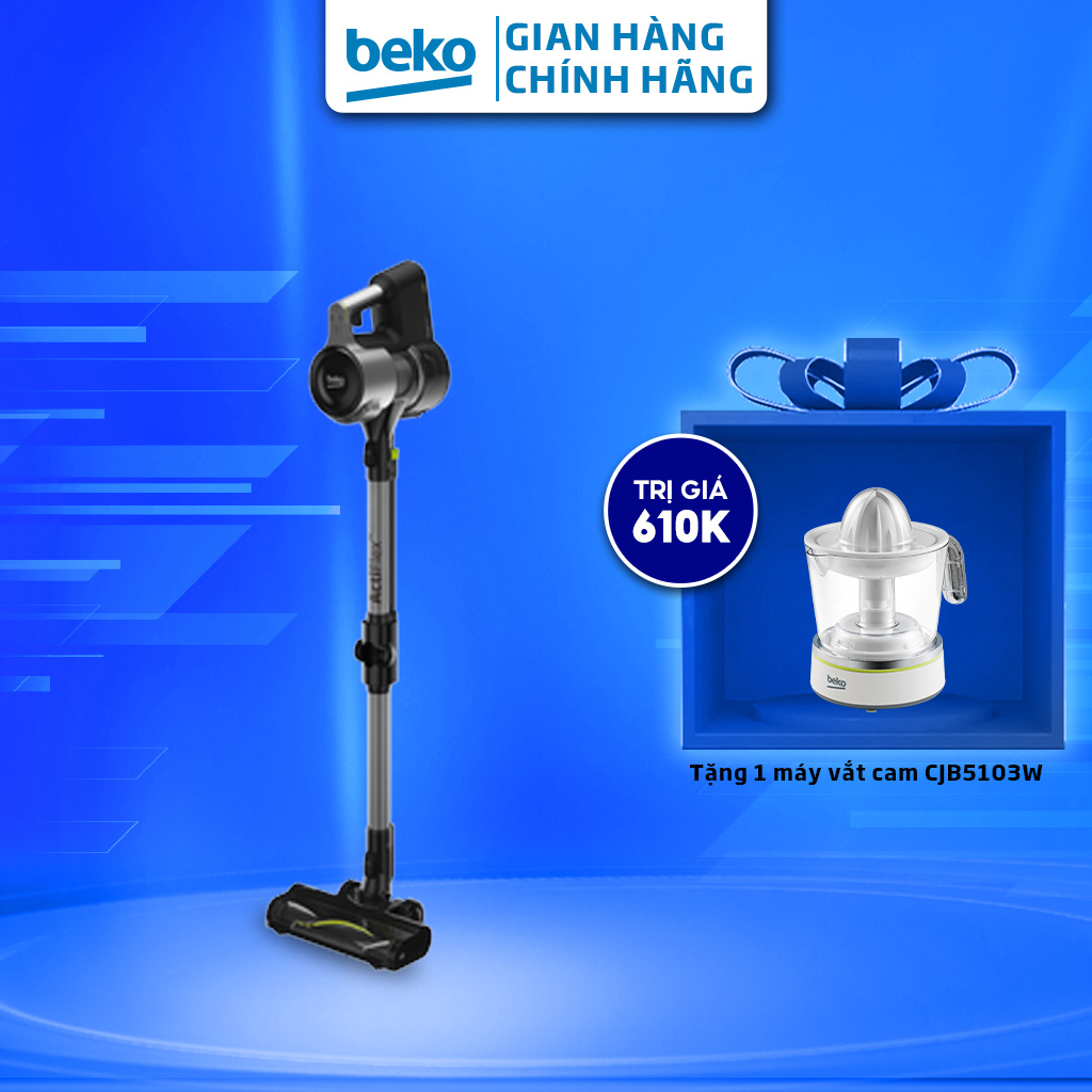 Máy Hút Bụi Không Dây BEKO Lực Hút Mạnh, Giảm Tiếng Ồn - VRT94929VI - Hàng Chính Hãng