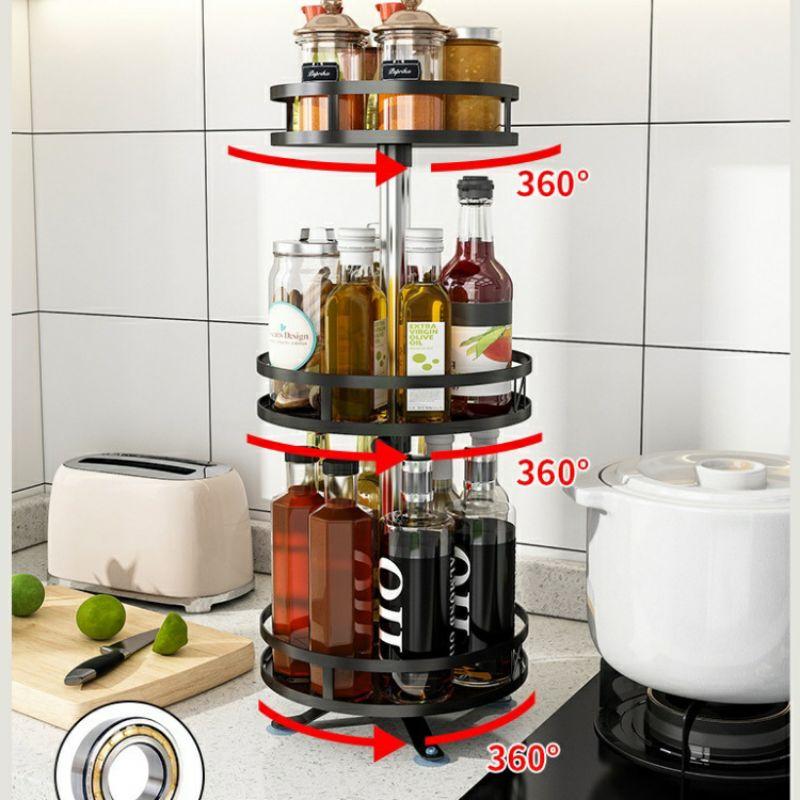 Kệ gia vị tròn xoay sơn tĩnh điện chống gỉ cao cấp - hàng đẹp giá tốt