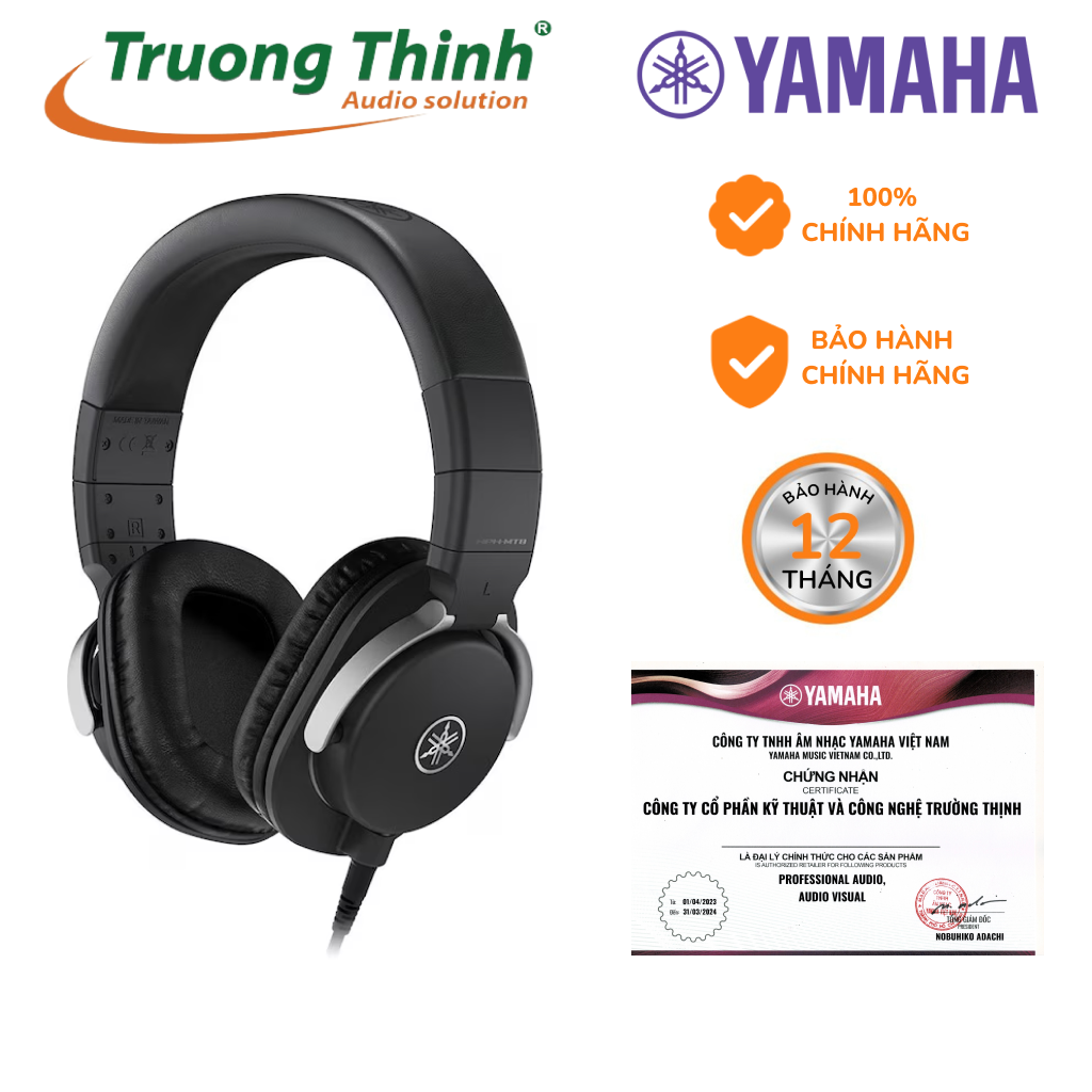 Tai nghe Livestream Yamaha HPH MT8 - Tai nghe giám sát phòng thu Yamaha HPH-MT8 - Hàng Chính Hãng