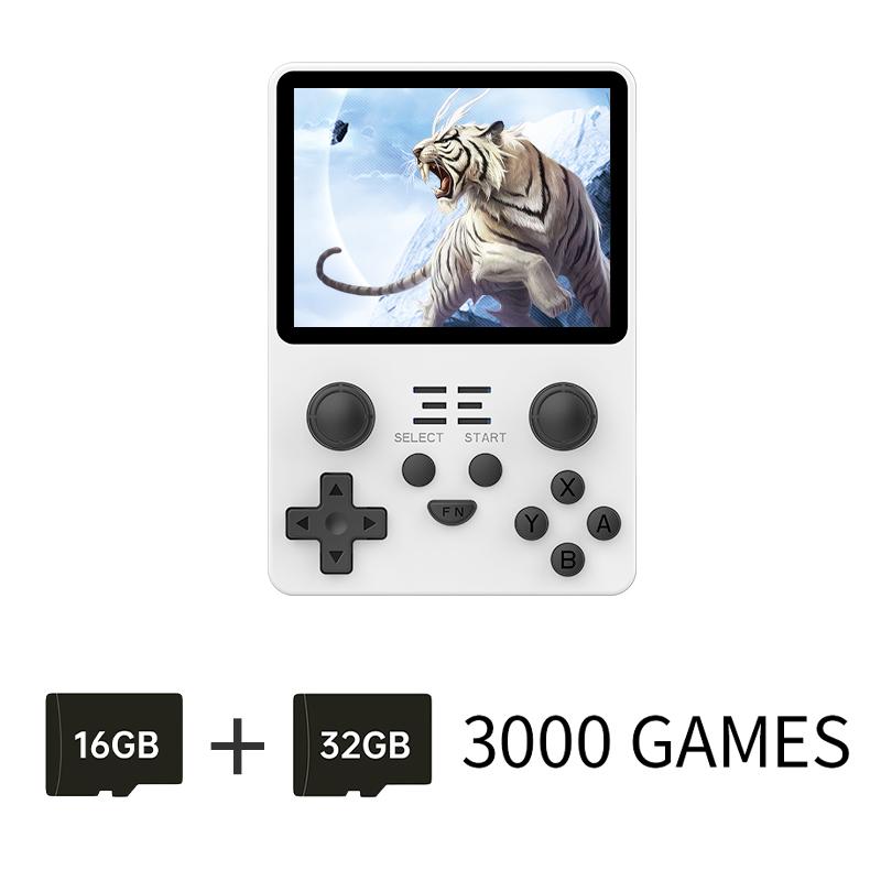 PowKiddy mới RGB20S 3,5 inch 4: 3 màn hình IPS Handheldgame tích hợp 20.000 trò chơi RK3326 Bảng điều khiển thẻ kép retro Hệ thống nguồn mở retro