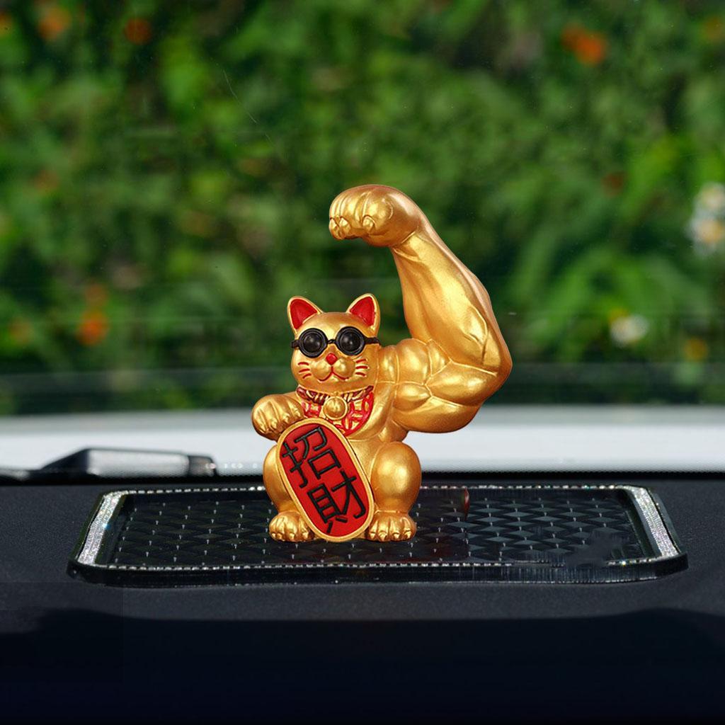 3 Cái x Tượng Trang Trí Ngộ Nghĩnh mèo Cánh Tay Lớn