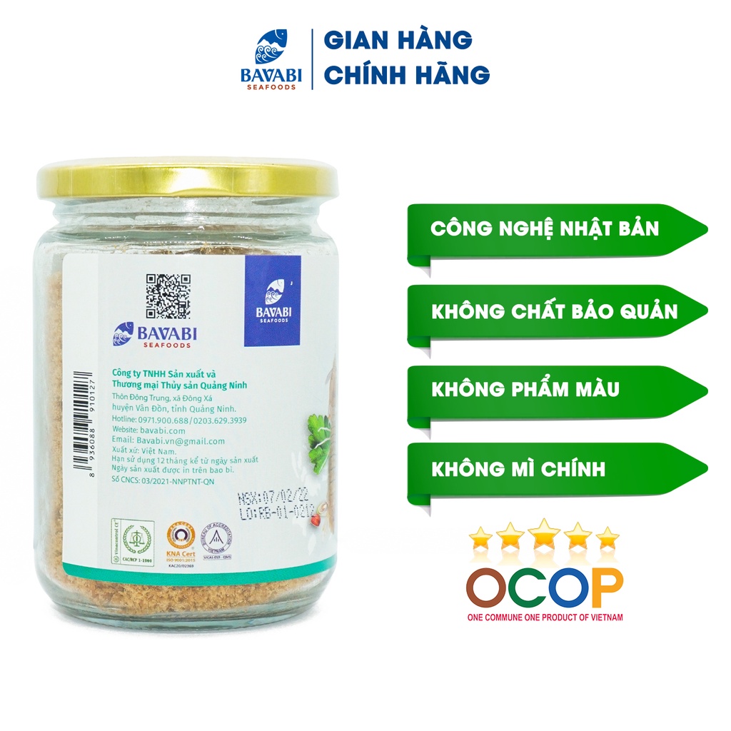 Ruốc Thịt Bề Bề BAVABI Hũ 100g | Đặc Sản Quảng Ninh, Đồ Ăn Dặm Cho Bé, Thực Phẩm Dinh Dưỡng, Không Mì Chính