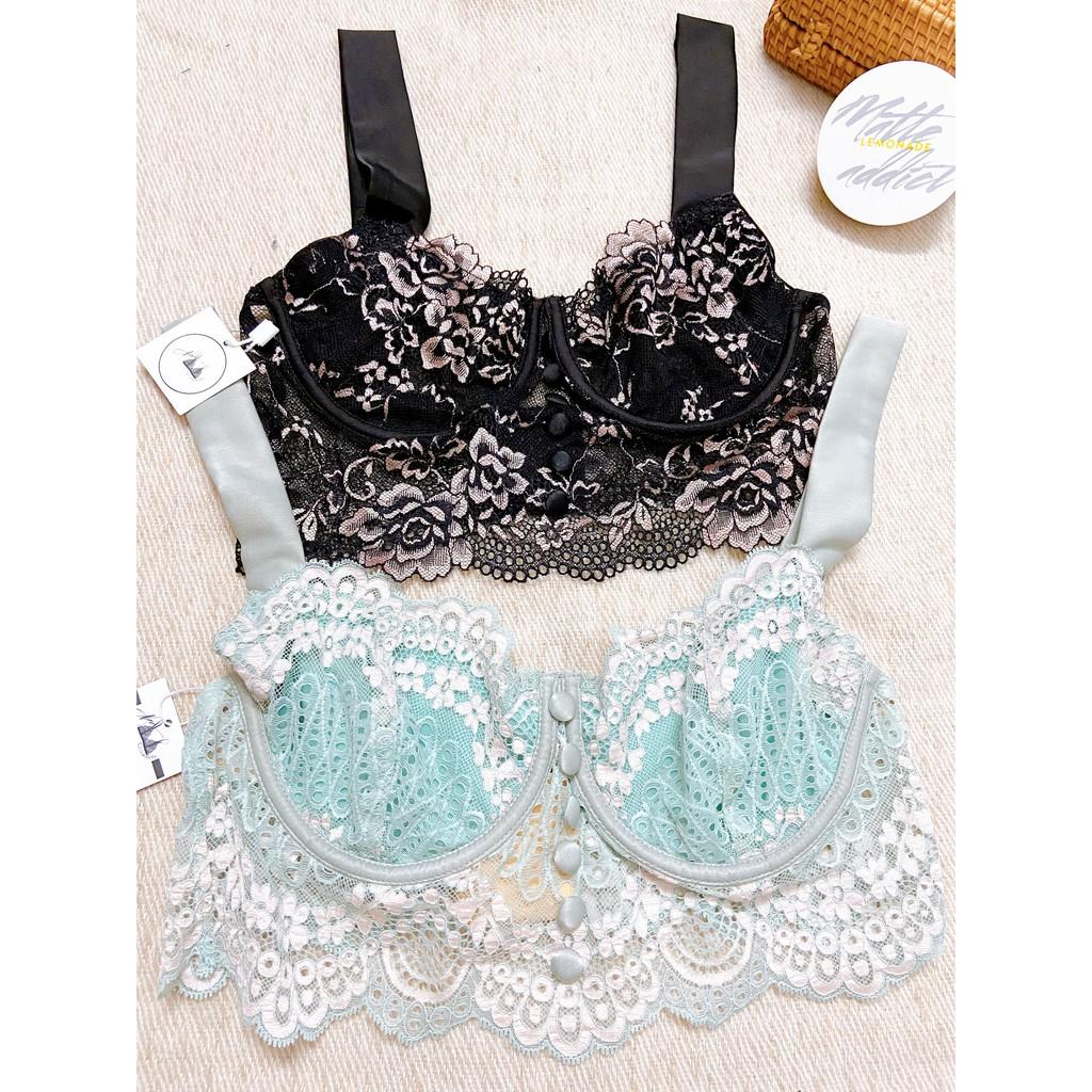 - Áo ngực Bralette Ren có gọng, tặng mút x váy lụa xẻ đùi & quần đùi thiết kế vô cùng tôn dáng, quyến rũ