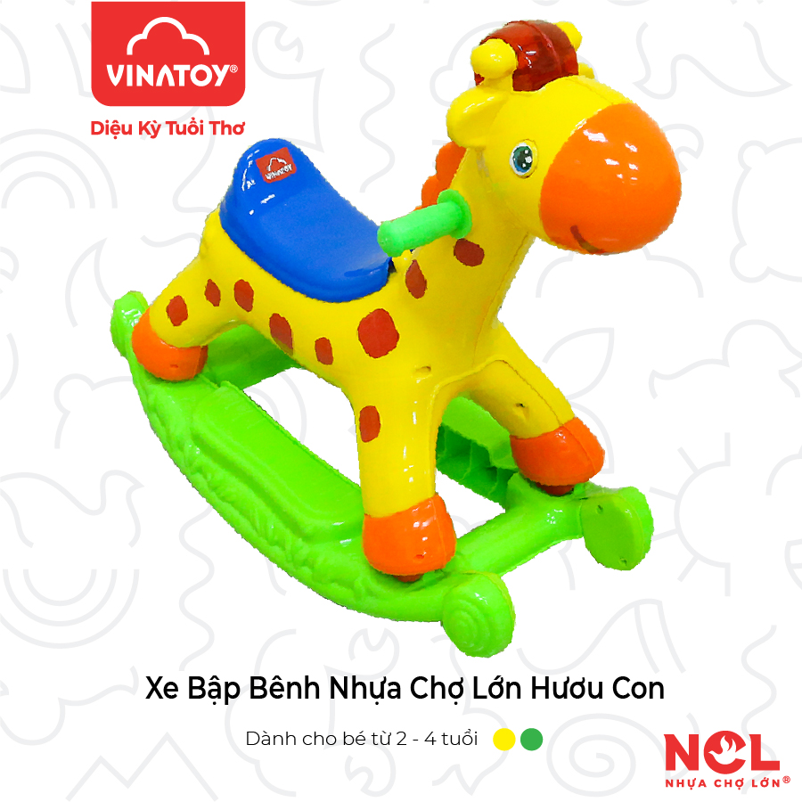 Bập Bênh Nhựa Chợ Lớn Hình Con Hươu - M1785-XBB