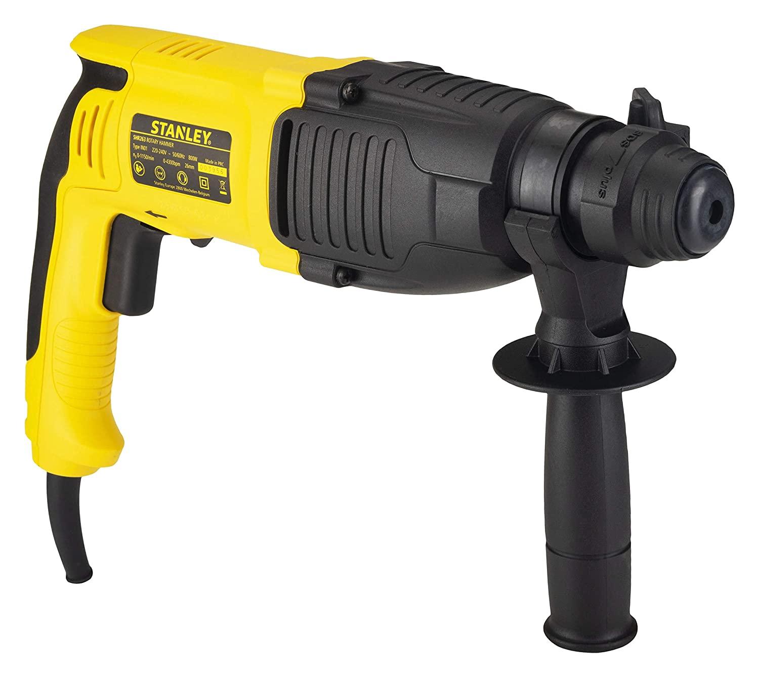 MÁY KHOAN 3 CHỨC NĂNG CẦM TAY 800W 26MM STANLEY SHR263K-B1-HÀNG CHÍNH HÃNG