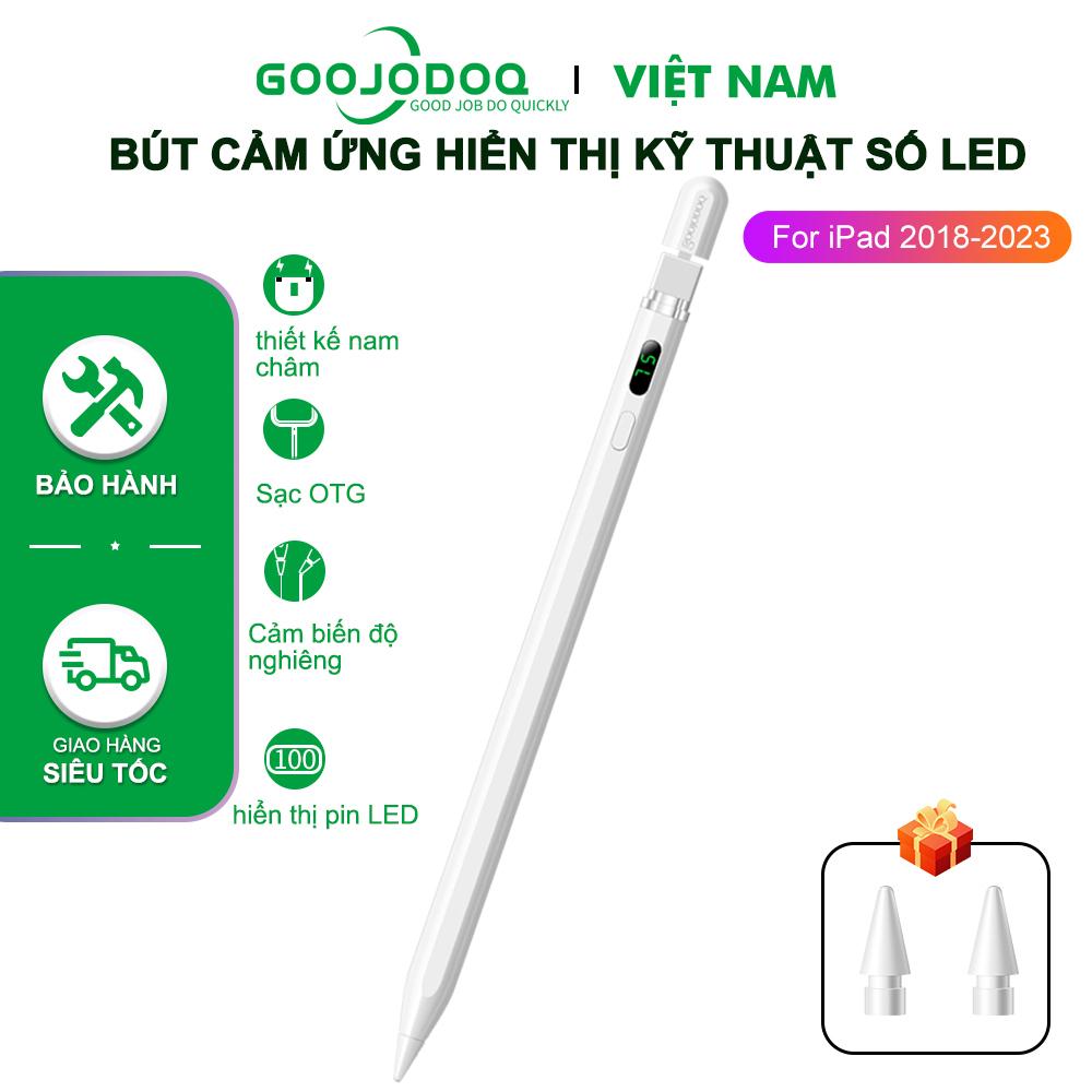 [HÀNG CHÍNH HÃNG GOOJODOQ] CD3276 - Bút cảm ứng Digital Power Display Anti-mistouch Stylus dành cho &quot;phiên bản iPad 2018 trở lên  iPad 10/9/8/7/6 iPad Air 3/4/5 iPad Mini 5/6 iPad Pro 11/12,9 inch (Vui lòng cập nhật hệ thống lên phiên bản 12.2 trở lên)