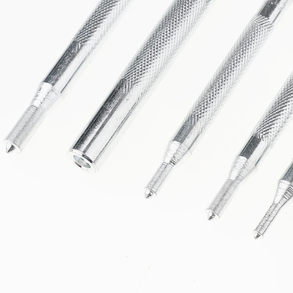 Die Punch Hole Snap Rivet Button Base Kit for DIY Leather Craft Tool 11Pcs