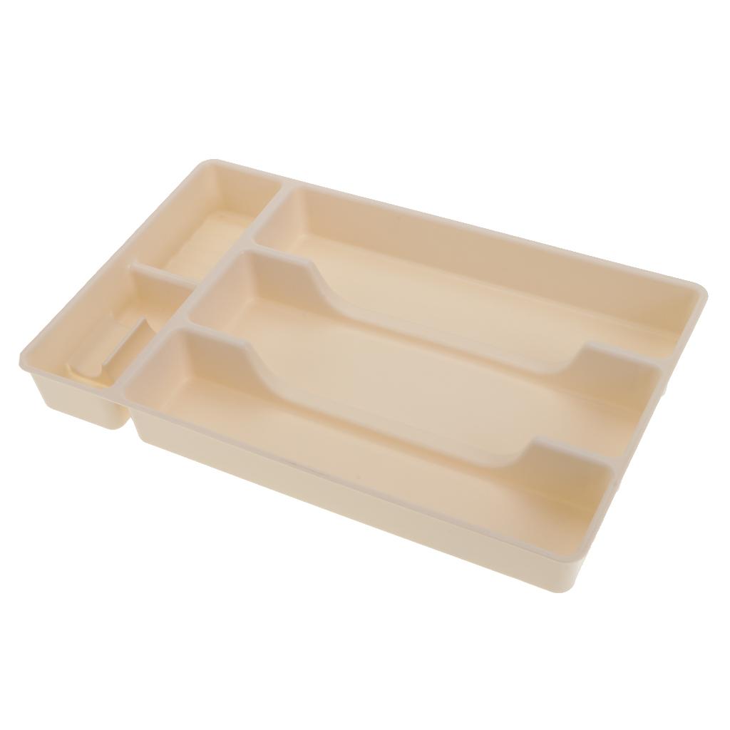 Home Sundries Organizer Office Stationery Storage Box Jewelry Display Tray, 5 Compartments, Multipurpose