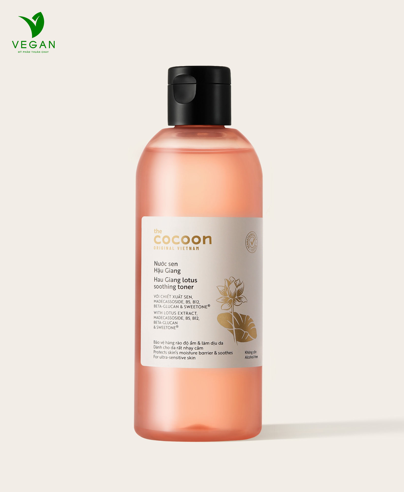 Toner nước cân bằng da SEN Hậu Giang cocoon 310ml Thuần Chay