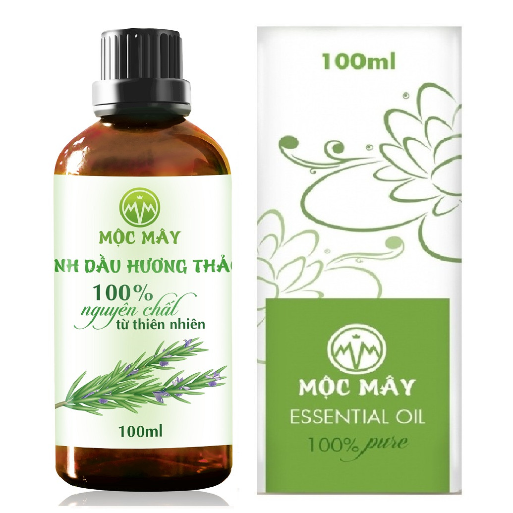 Tinh dầu Hương Thảo 100ml Mộc Mây - tinh dầu thiên nhiên nguyên chất 100% - chất lượng và mùi hương vượt trội