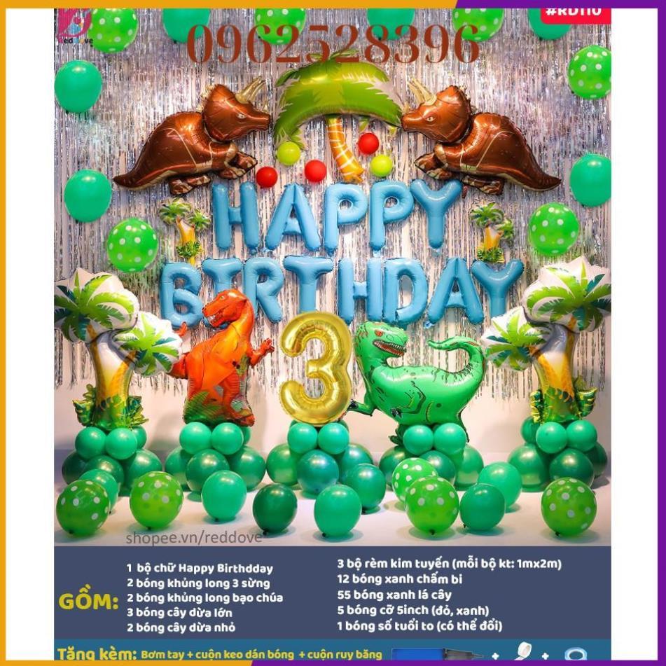 Set trang trí sinh nhật khủng long
