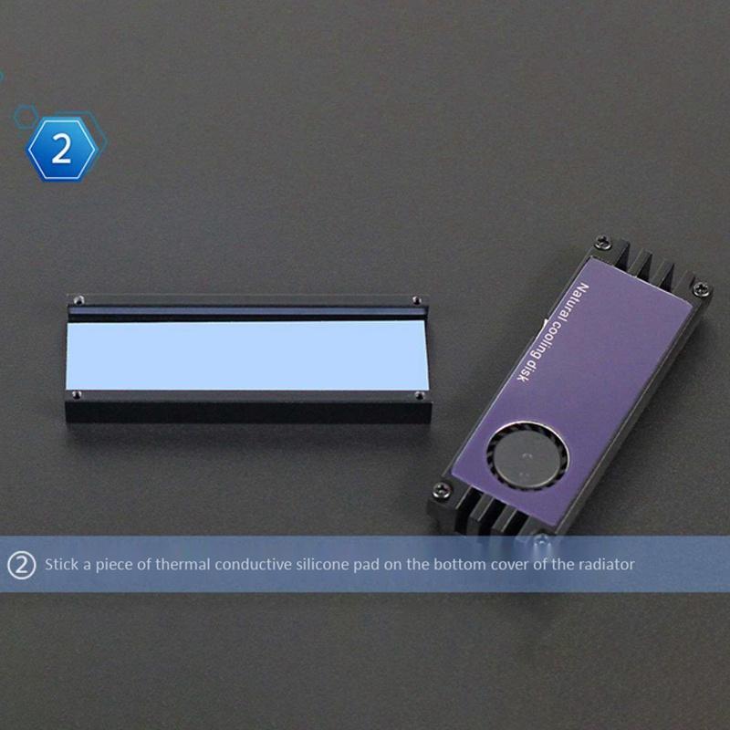 Bộ tản nhiệt ổ cứng M2 SSD 2280 NVME SSD màu đen