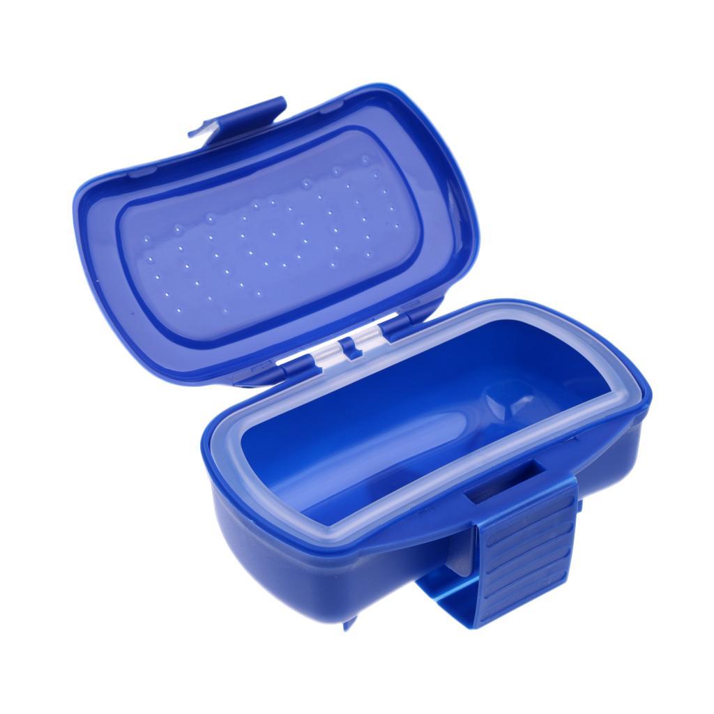 New Design Portable Earthworm Worm Bait Lure Flies Fishing Tackle Box Plastic Waist Storage Box