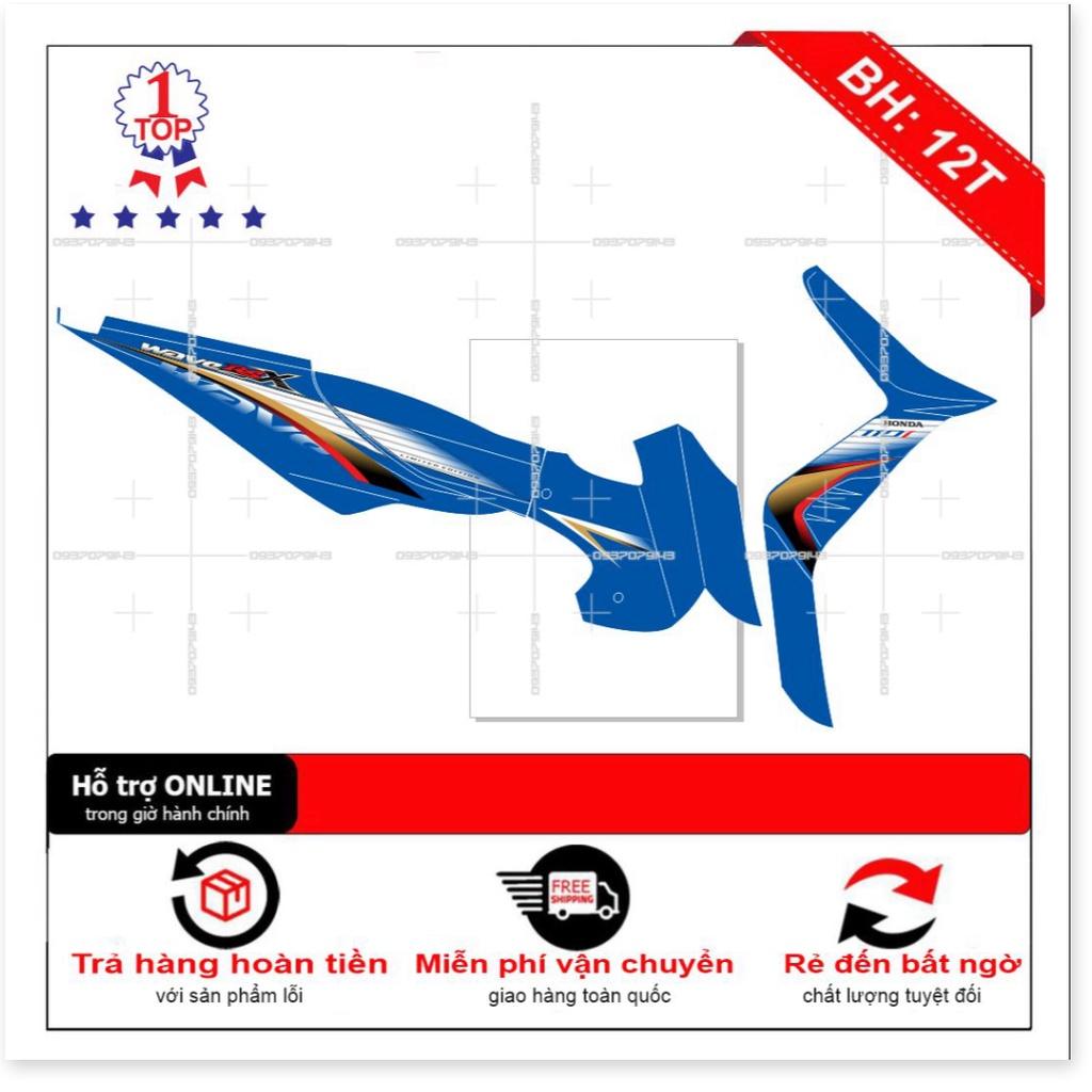 Tem rời wave RSX xanh