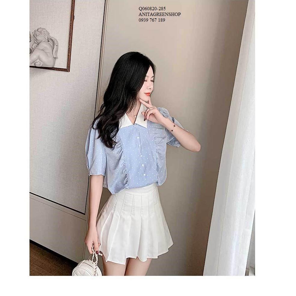 Q060820 ÁO SƠ MI NỮ TAY PHỒNG