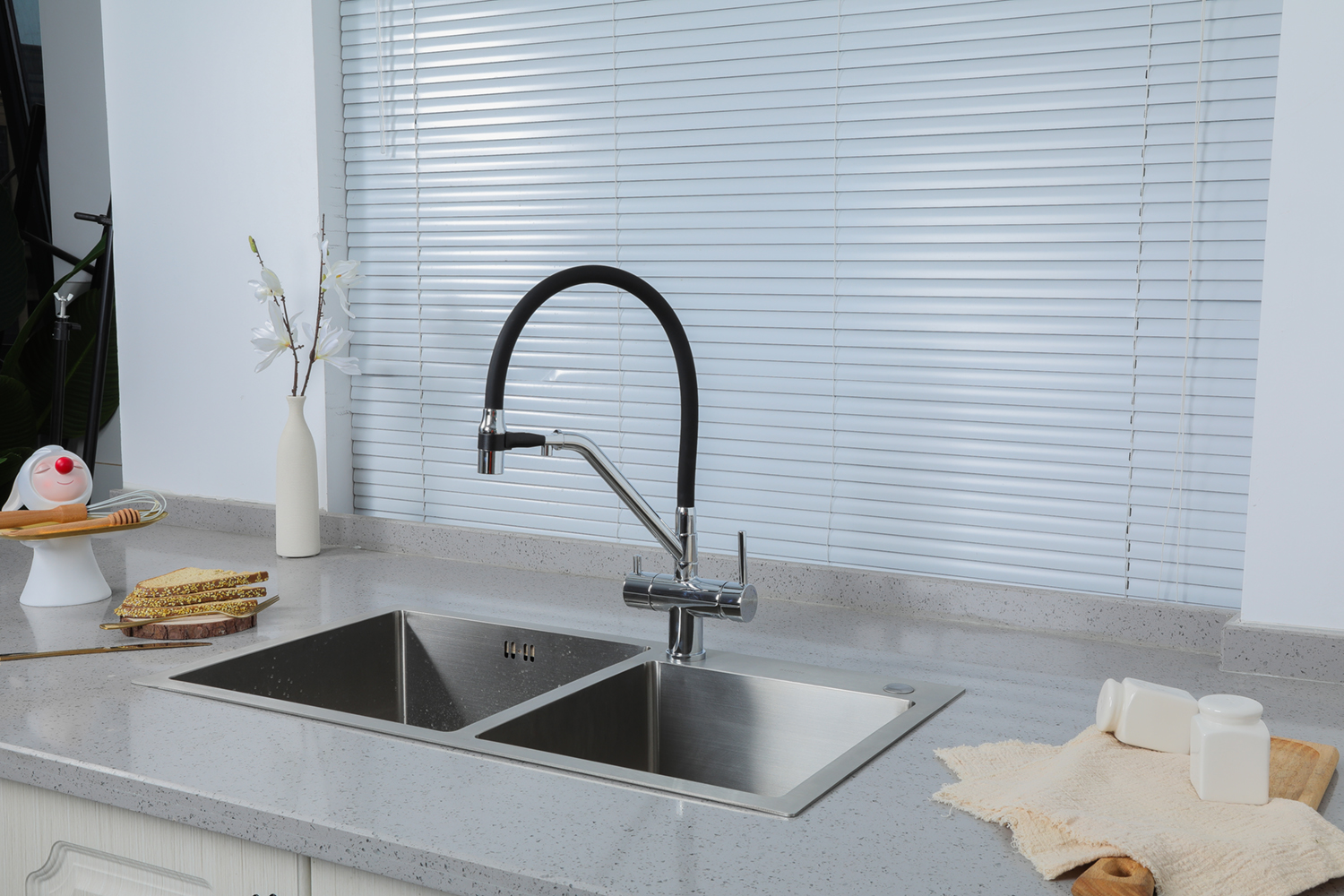 VÒI BẾP 3 ĐƯỜNG NƯỚC NGA CAO CẤP GAPPO G4398-80