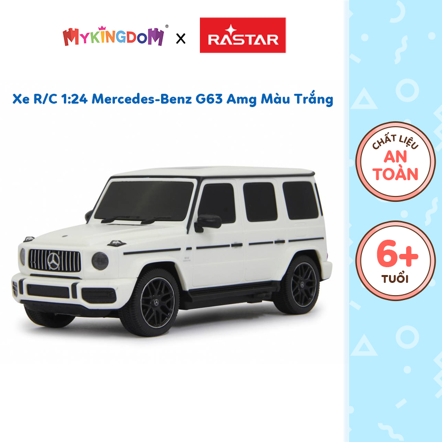 Đồ Chơi Xe R/C 1:24 Mercedes-Benz G63 Amg Màu Trắng RASTAR R95800-WHI