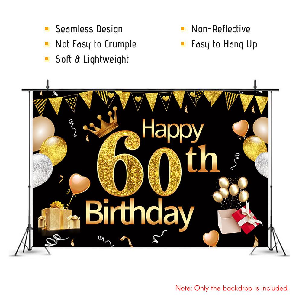Phông nền ảnh cho người lớn Chủ đề sinh nhật kích thước 7 * 5ft
