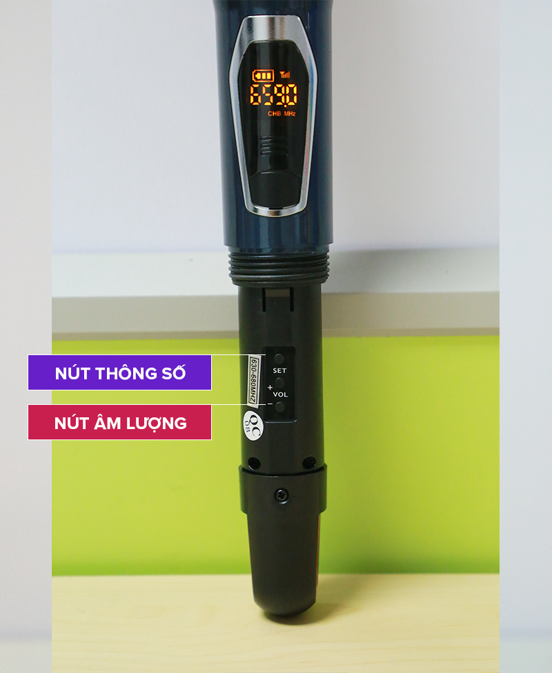 Trọn Bộ Micro Không Dây Việt Star Quốc Tế WR09A & WR09 Bằng Hợp Kim Sơn Tĩnh Điện Chống Trầy, Kết Nối Xa 20m Không Vật Cản - Hàng Chính Hãng