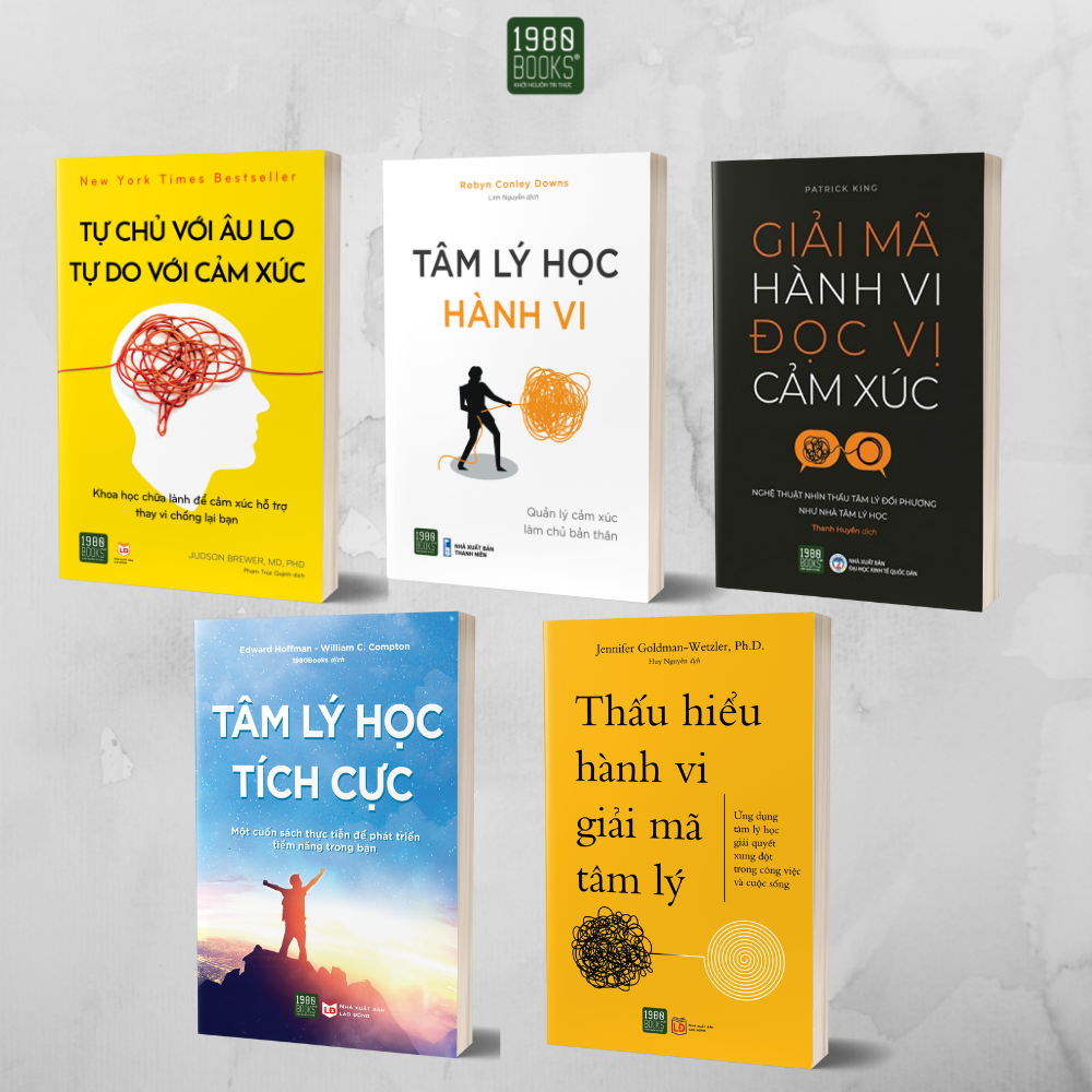 Sách - Combo 5 cuốn sách về Tâm lý hot nhất - 1980Books
