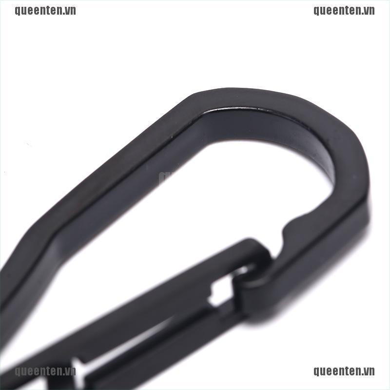 Stainless Steel Climbing Carabiner Key Chain Clip Hook Buckle Keychain Outdoor QUVN