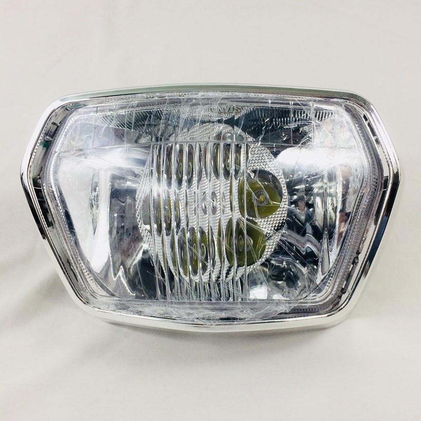 Bộ mặt nạ đèn pha led 6 bóng kiểu tròn cho xe Dr3am đầu lồi