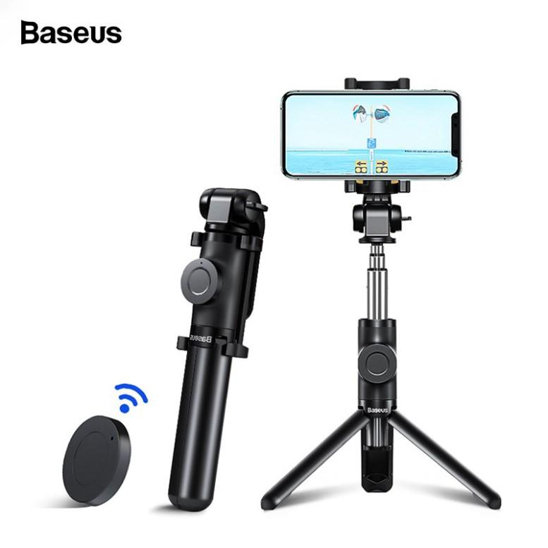 Gậy Selfie Baseus 3 Chân Đứng Điều Khiển Bluetooth Không Dây Có Thể Gấp Lại Và Kéo Dài- Hàng chính hãng.