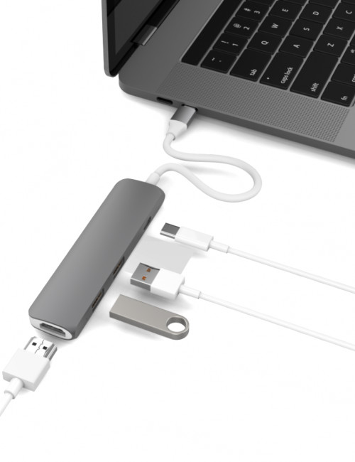 HYPERDRIVE USB TYPE-C HUB WITH 4K HDMI SUPPORT (FOR 2016 MACBOOK PRO &amp; 12″ MACBOOK) - Hàng Nhập Khẩu