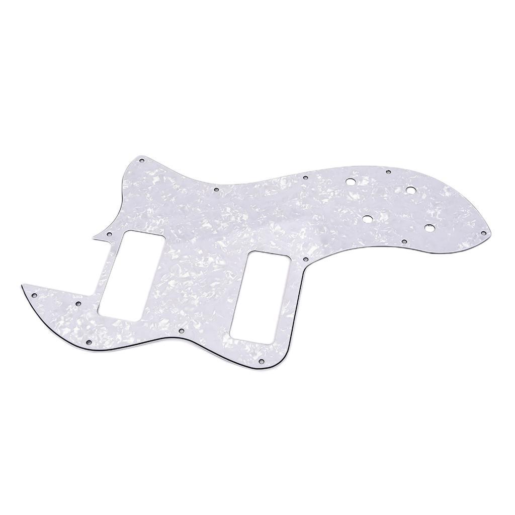 Deluxe   Guitar Anti-scratch Pickguard Parts White Pearl