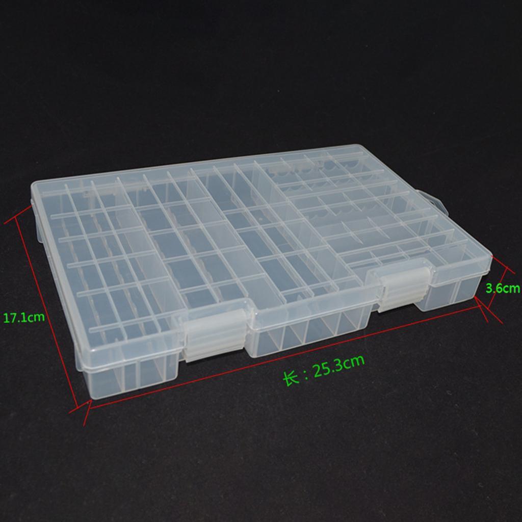 Battery Holder Transparent Case For 60pcs AA + 40pcs AAA