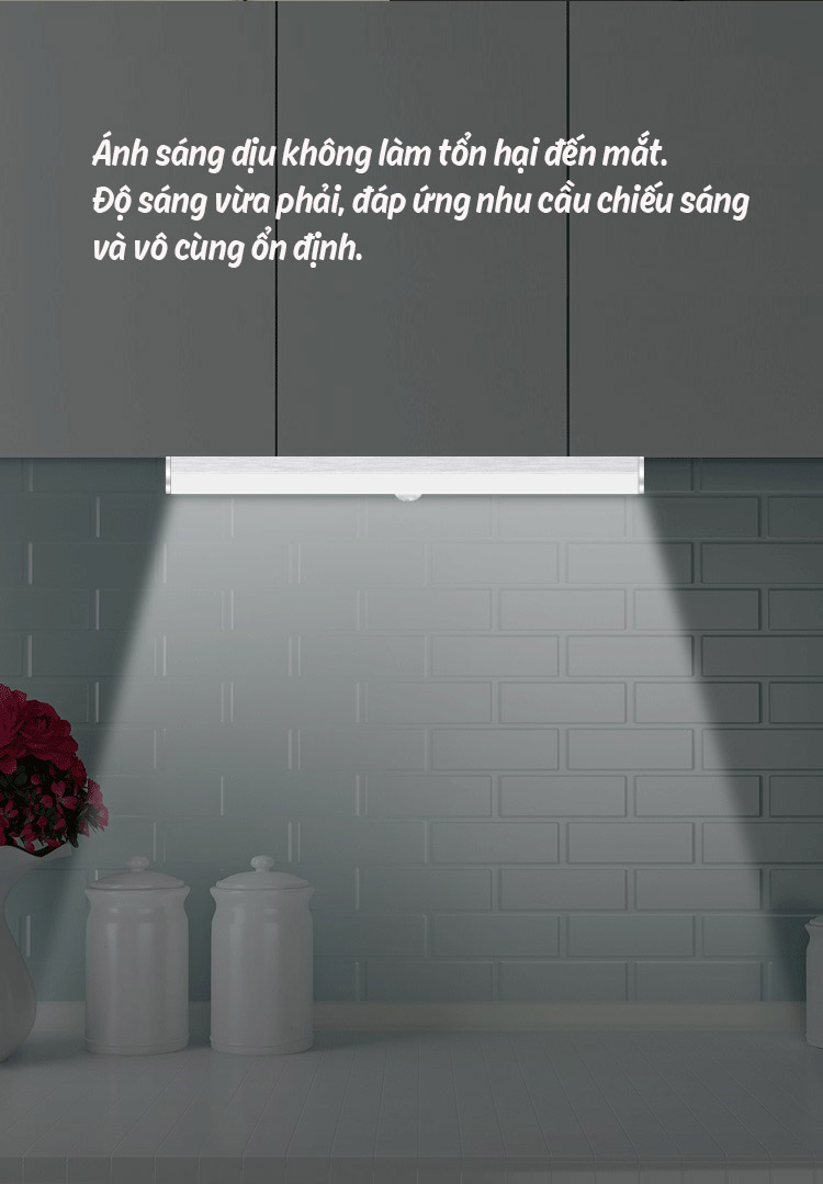 Đèn LED dài di động treo tường có cảm biến chuyển động Aturos BLED120