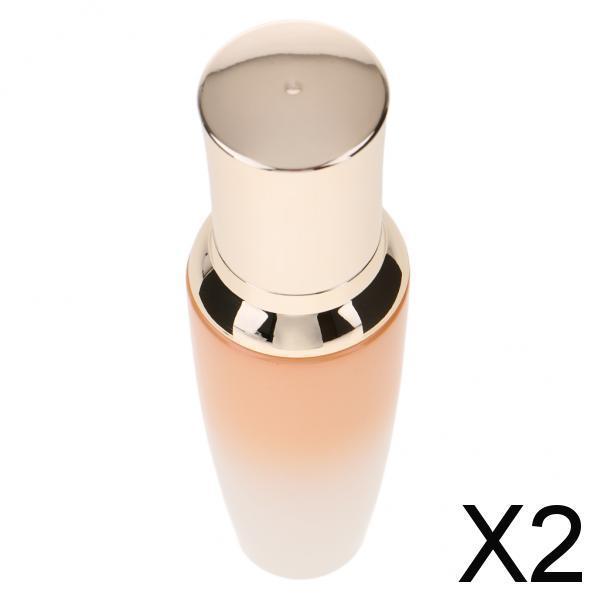 2xEmpty Glass Pump Spray Bottle Makeup Lotions Sunscreen Jars Container 50ML