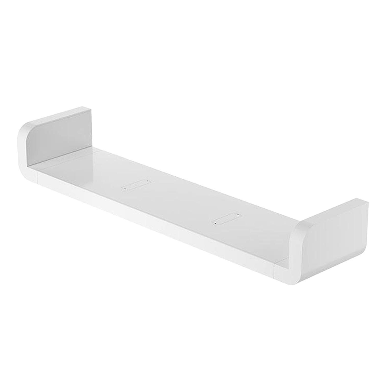 2X Floating Wall Shelves White for Bathroom Display Organizer 47cm