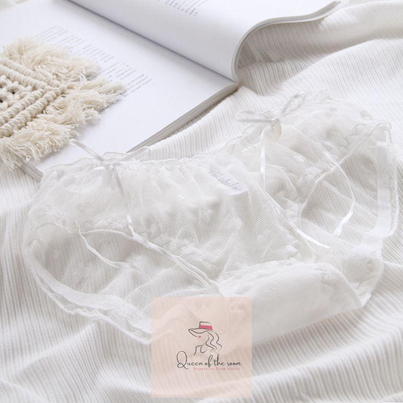 Quần lót ren nơ sườn cao cấp size M