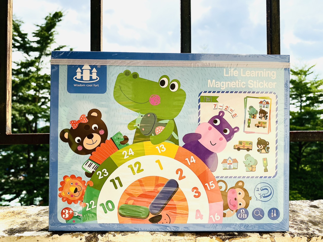 Đồ chơi xếp hình Nam Châm Học về thời gian và các hoạt động - đồ chơi trí tuệ trẻ em đa chức năng 3 4 5 6 tuổi magnet life learning