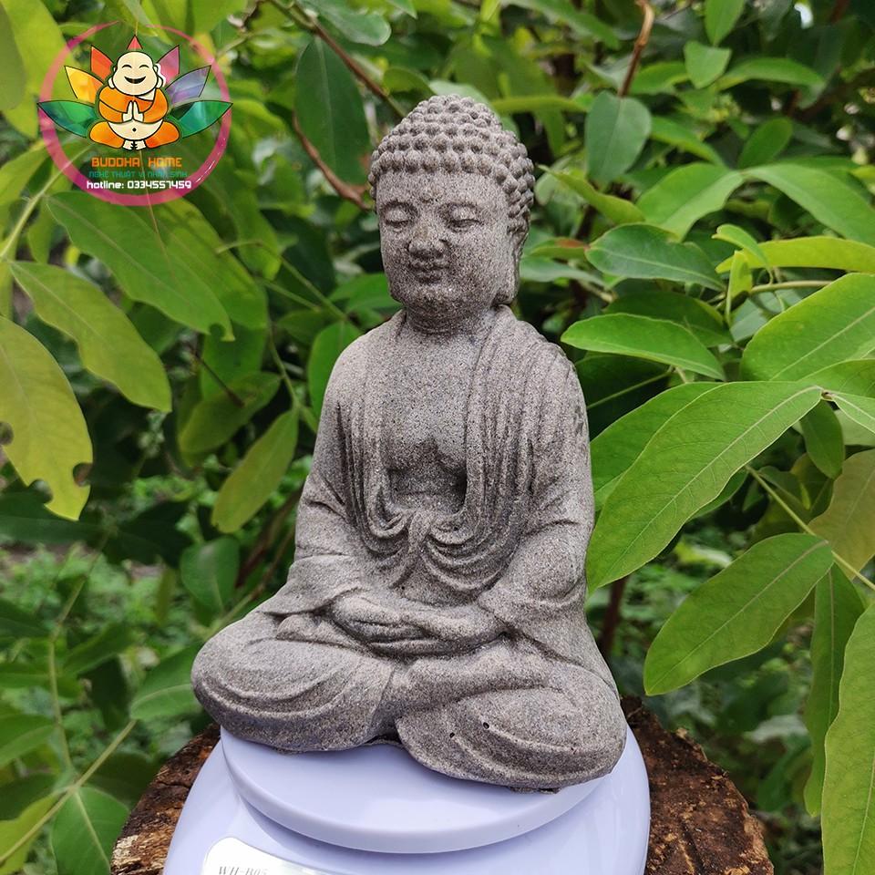 ️Tượng Đá Phật Thích Ca Phong Thủy - Hồ Thủy Sinh - Cao 17cm