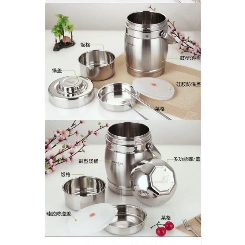 Cặp Lồng Inox Xianbao 1,6Lit 3 Tầng Cực Sịn Sò