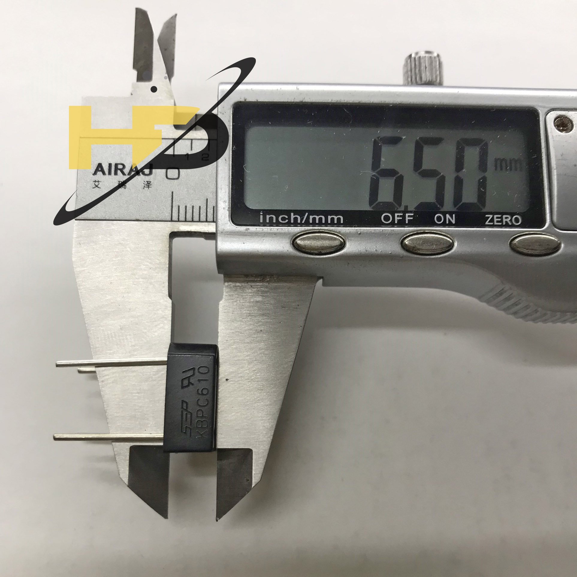 Set 2 Con KBPC610 Diode Cầu 6A/1000V DIP-4 Loại Nằm