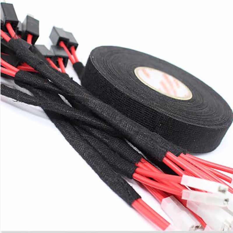 Băng keo vải chịu nhiệt chuyên dùng để quấn bảo vệ cách nhiệt, cách điện dây điện xe ô tô, xe máy