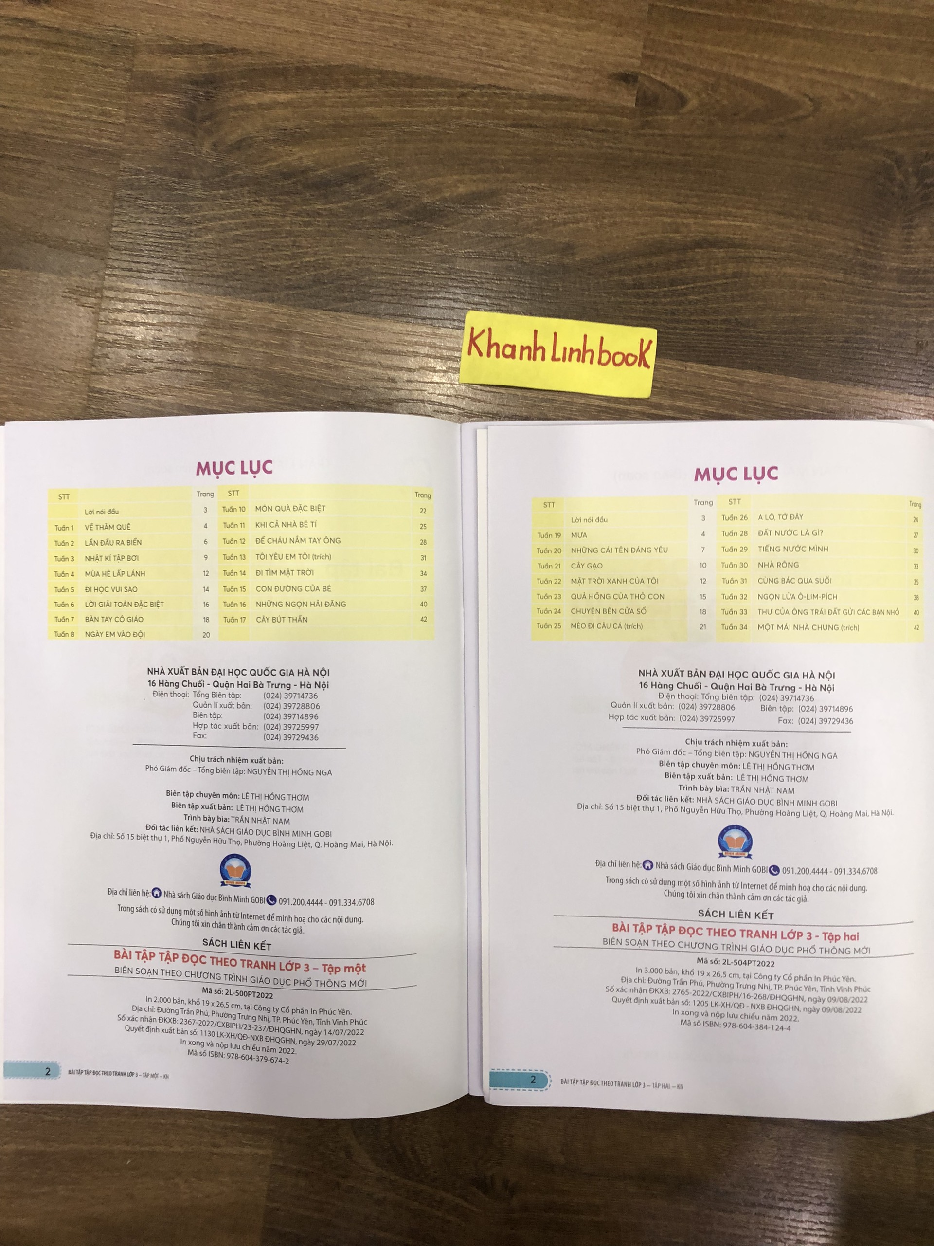 Sách Combo Bài tập tập đọc theo tranh lớp 3 tập 1 + 2