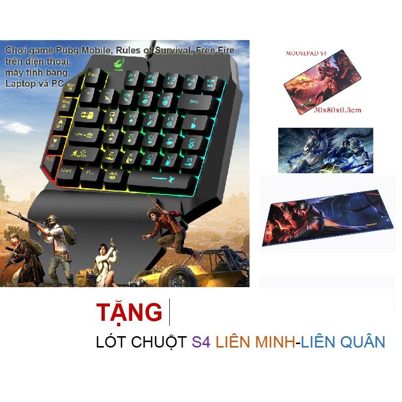 MỘT TAY PRO CHƠI GAME VỚI PHÍM K15 FREE WOLF NÚT HÌNH SIÊU COOL TẶNG LÓT S4 LIÊN MINH LIÊN QUÂN